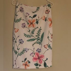 Express Floral Pencil Skirt